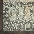 thumbnail image 5 of Nourison Soma Contemporary French Country Charcoal Teal Ivory 2'2" x 7'6" Area Rugs, (2'x 8'), 5 of 8