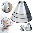thumbnail image 1 of Soft Adjustable Dog Recovery Collar - Detachable Anti-Licking Shield Cone - Post-Surgical E-Collar for Wound Protection (1 Collar), 1 of 7