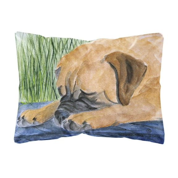 Dog Portrait/Landscape Painting Fabric Decorative Pillow