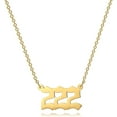thumbnail image 1 of Angel Number Pendant Choker - Numerology Jewelry for Women, 1 of 5