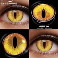 thumbnail image 1 of EYESHARE Lentes De Contacto De Ojos De Color Negro 2 Pzs Halloween Anime Anual De Belleza, 1 of 3