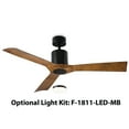thumbnail image 3 of Aviator 54" Matte Black/Distressed Koa Smart Ceiling Fan with Remote Control, 3 of 10