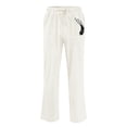 thumbnail image 4 of OSOLU Men All Season Fit Pant Casual Solid Color Feather Painting Cotton Linen Loose Plus Size Trouser Fashion Beach Pockets Pant Daily Relaxed Fit Breathable Bottoms, 4 of 5