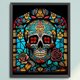 thumbnail image 3 of Hilo de bordar de algodón completo Wdftyju 11CT estampado de calavera de Halloween 40x50cm, 3 of 9