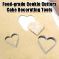 thumbnail image 3 of Pebbuoy 1 Set Cookie Cutter Stainless Steel Heart Cookie Mold Easy to Clean Versatile Baking Mold for Home Kitchen, 3 of 7