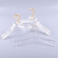 thumbnail image 4 of 5 Pcs Clear Clothes Hangers with ,Hanger for Lady Kids Small, 4 of 6