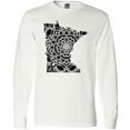 thumbnail image 3 of Inktastic Minnesota Silhouette Mandala Long Sleeve T-Shirt, 3 of 5