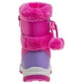 thumbnail image 3 of Rugged Bear Little Kids Girls Snow Boots with Zip-up and Pon Pon Ornamented Closure, 3 of 7