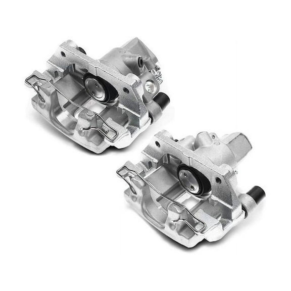 Brake Caliper Set 2 - Compatible with 2004 - 2008 Mazda 3 2.3L 4-Cylinder 2005 2006 2007