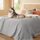 thumbnail image 1 of Manta Impermeable Bedsure para Cama Sherpa Fleece Gris Claro, 1 of 8