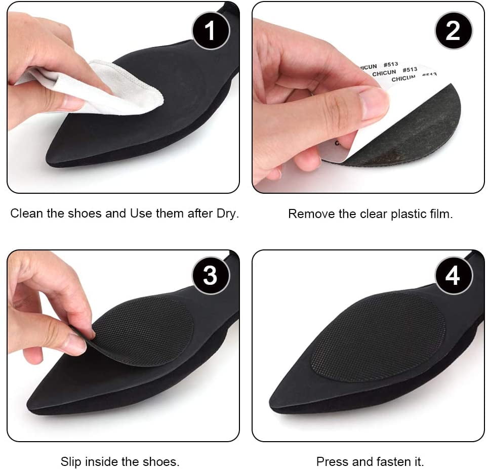 Black Non-Slip Shoes Pads Adhesive Shoe 