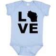 thumbnail image 3 of Inktastic Love Wisconsin Boys or Girls Baby Bodysuit, 3 of 5