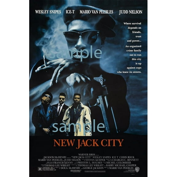 New Jack City Movie Poster 24x36 Art Poster 24x36 Multi-Color Square Adults Poster Time