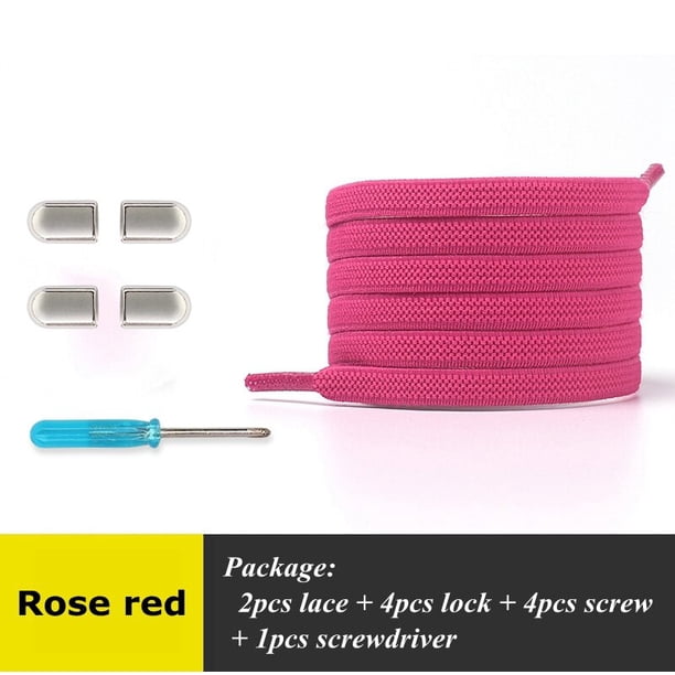 par de cordones sin atar, tejido de red plana, cordón elástico adecuado para todos los zapatos, zapatillas de deporte, cordones perezosos para niños y adultos, accesorios para zapatos, ESPAÑA Gao Jinjia LED
