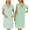 Green, variant on Labor and Delivery Gown for Hospital Maternity Nursing Nightgown Sleepwear for Breastfeeding V Neck Nightshirt Sleeping Dress