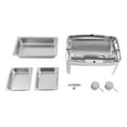 thumbnail image 2 of Fichiouy Stainless Steel Food Warmer Chafing Dishes Buffet Set for Parties Warming Tray, 2 of 9
