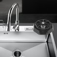 thumbnail image 4 of GUOOL Faucet Glass Rinser, Tea Cup Washer Cup Cleaner Bar Bottle Washer Bottle Washer, ดำ 1, 4 of 9