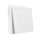 thumbnail image 1 of KFFKFF Drop-In Ceiling Panels, Pack of 12, 24x24 inches, Premium PVC, Simple to Install or Trim, Adhesive Ceiling Tiles for Decorating Homes or Offices, White with Geometric Design, 1 of 9