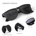 thumbnail image 5 of KALIYADI Sunglasses for Men and Women Retro Sun glasses Matte Finish UV400 Protection for Driving Fishing, 5 of 7