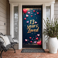 thumbnail image 6 of LUUFILx 13th Anniversary Celebration Backdrop Banner Heart Decor Perfect for Party Decorations Loved Years Special Event Supplies Backdrop Background Decor, 6 of 8