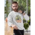 thumbnail image 2 of Cute Hoya Buddy Sweatshirt Men -Smartprints Designs, Male 3X-Large, 2 of 4