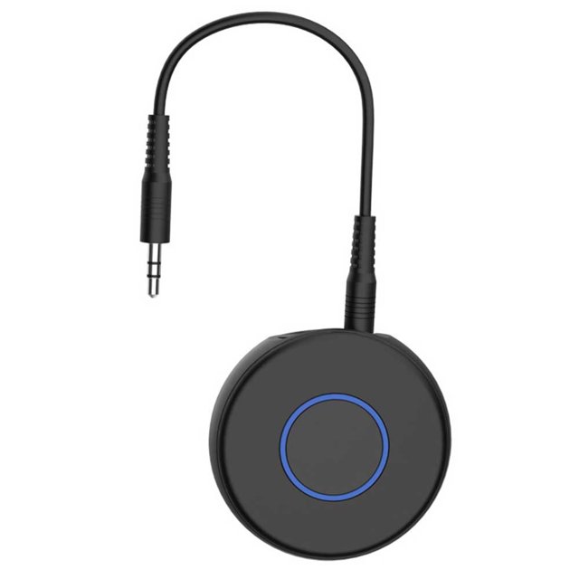 Adaptador Auxiliar Bluetooth para automóvil Bluetooth 4.2 receptor, adaptador Bluetooth de audio inalámbrico portátil para dispositivos de audio de 3.5 mm Levamdar portátil