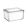 thumbnail image 1 of EIMELI Plastic Storage Clear Bins with Lid，Stackable Pantry Organizer Box Bin Containers for Organizing Kitchen Fridge  Food  Snack Pantry Cabinet  Fruit  Vegetables  Bathroom Supplies, 1 of 10