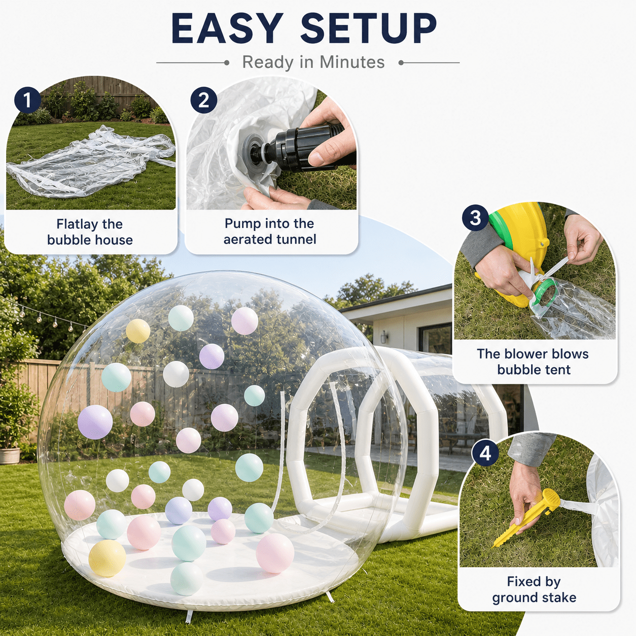 10FT Bubble Balloon House Bubble Tent for Party Balloons Decorations