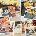 CJC LShaped Sectional Sofa Cover, WearResistant Couch Cushion