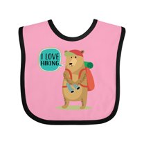 Inktastic Hiker Backpacking I Love Hiking Boys or Girls Baby Bib