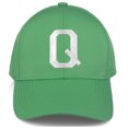 thumbnail image 3 of Daxton Performance Cool Tech Baseball Hat - Green Cap, Silver Logo Letter Q, 3 of 3