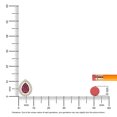 thumbnail image 4 of Natural Ruby with Moissanite Solitaire Halo Pear Pendant Necklaces for Women in 18K Yellow Gold Vermeil,July Birthstone Jewelry Gifts for Her Birthday,Anniversary,Mothers Day,Christmas,Valentines, 4 of 7