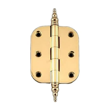 Solid Brass Cabinet Hinge Radius Steeple Tip 2