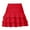 C404 Red, variant on Gbsyewxs Womens Skirts Midi Skirt High Elastic Waist Layered Solid Color Casual Summer Women'S Skirts Army Green