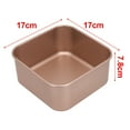 thumbnail image 2 of 5/6inch Baking Pan Square Portable Bread Loaf Tin Mould Rounded Corner Edge, 2 of 8