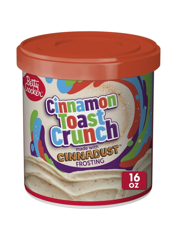 Betty Crocker Cinnamon Toast Crunch Frosting, Made with Cinnadust, 16 oz