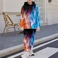 thumbnail image 2 of WhouRiu Boys Girls Autumn Casual Outfits Kids Unisex Fashion Graphic Pullover Hoodies And Pants Sets, 2 of 4