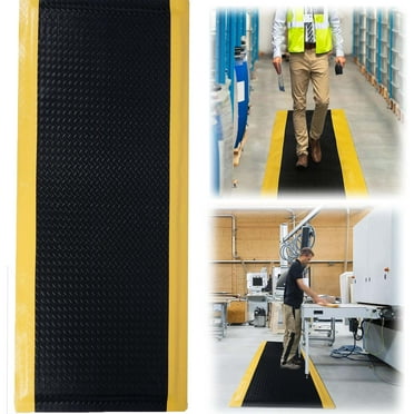 IAJXWI 20" x 60" Industrial Anti Fatigue Mat, 0.91'' Thick Non Slip Safety Ergonomic Standing Floor Mat for Workshop, Kitchen