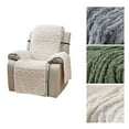 thumbnail image 6 of Wodtesl Sofa Cover Chair Cover Thick Double-sided 1 Seater Furniture Protector Covers Jacquard Plus Velvet Massage Chair, 6 of 10