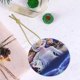 thumbnail image 5 of Adorno colgante navideño de Frozen para árbol de Navidad - Decoraciones colgantes de cerámica para fiestas - Ideas para regalar adornos navideños, 5 of 8