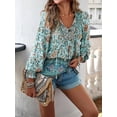 thumbnail image 4 of Camisa estampada para mujer Otoño 2024 Temperamento Cuello en V Manga larga Ropa de mujer Promoción Camiseta Cuteore Taylors Swift, 4 of 4