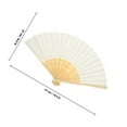 thumbnail image 2 of UPOUART 4-Pack Handheld Fans Portable Cooling Fans for Wedding Guests, Home Decor, Beige Color, Lightweight and Stylish, 2 of 6