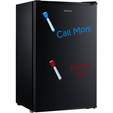 Galanz 3.5 cu ft Single Door Black with Dry Eraser Pen Refrigerator- Multiple Colors