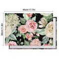 thumbnail image 5 of Pioneer Flower Floral Print Pattern Summer Placemats Table Placemats Set Of 6-Linen Kitchen Washable Placemats Table Mats 12x18 Inch Non-Slip Heat Resistant, 5 of 5
