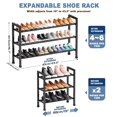 thumbnail image 2 of Zapatero Mavivegue de 3 niveles ajustable 48-109 cm negro, 2 of 6