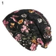 thumbnail image 4 of Ethnic Lace Flower Baggy Beanie Cap Women's Spring Summer Breathable Casual Hat, 4 of 7