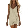 thumbnail image 2 of Women Plus Size Short Sleeve Dress Loose Summer Casual A-Line Flowy Midi Dresses Printed Sexy V-Neck Knee Length Casual Dress, 2 of 7