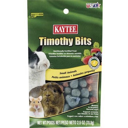 UPC: 0071859942179 | Kaytee Fiesta Blueberry & Strawberry Flavored Yogurt Dipped Timothy Hay Small Animal Treats 2.5-oz bag