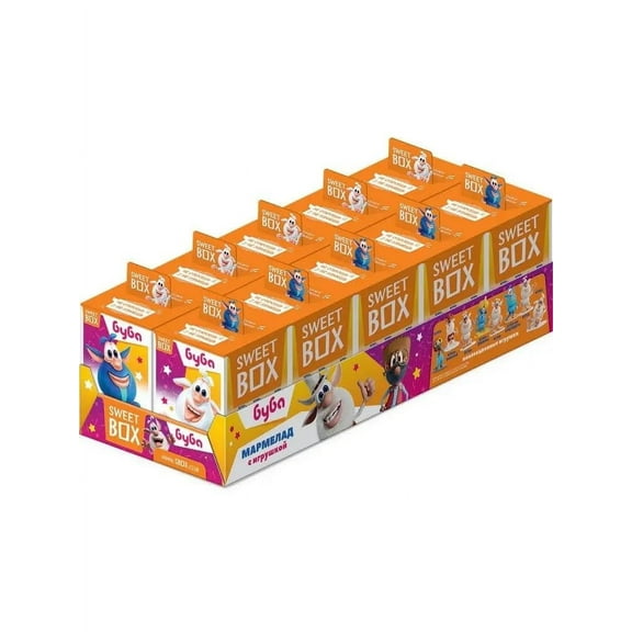 BOOBA *SWEETBOX* MARMALADE W/TOY (BUBA) 10g/each, from Europe, 10 Pack