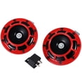 thumbnail image 1 of Bocina eléctrica de 12 V para rejilla de coche, tono alto, compacta y potente, color rojo, 1 of 13